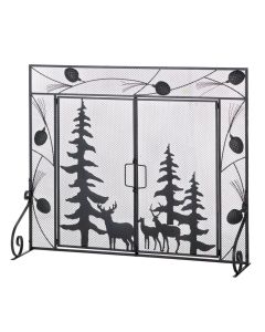 WOODLAND FOREST FIREPLACE SCREEN